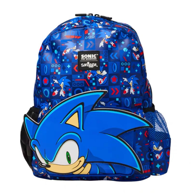Smiggle Sonic The Hedgehog Junior Character Backpack 14 Inch