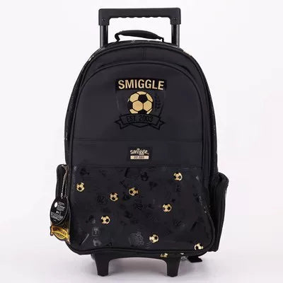 Kids Pre-order Trolley School Bag - Gold Football