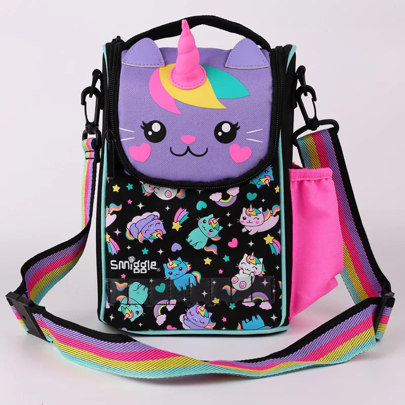Smiggle Violet Pointed-Ear Cat Crossbody Lunch Bag