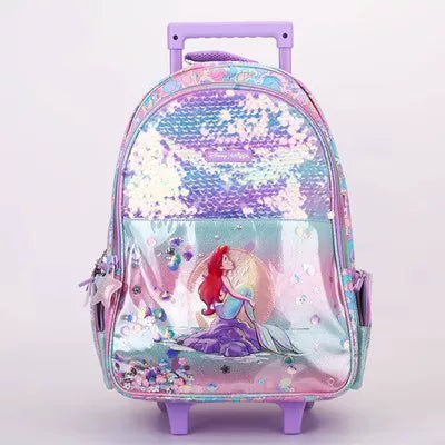 Kids Pre-order Trolley School Bag - Ariel Mermaid
