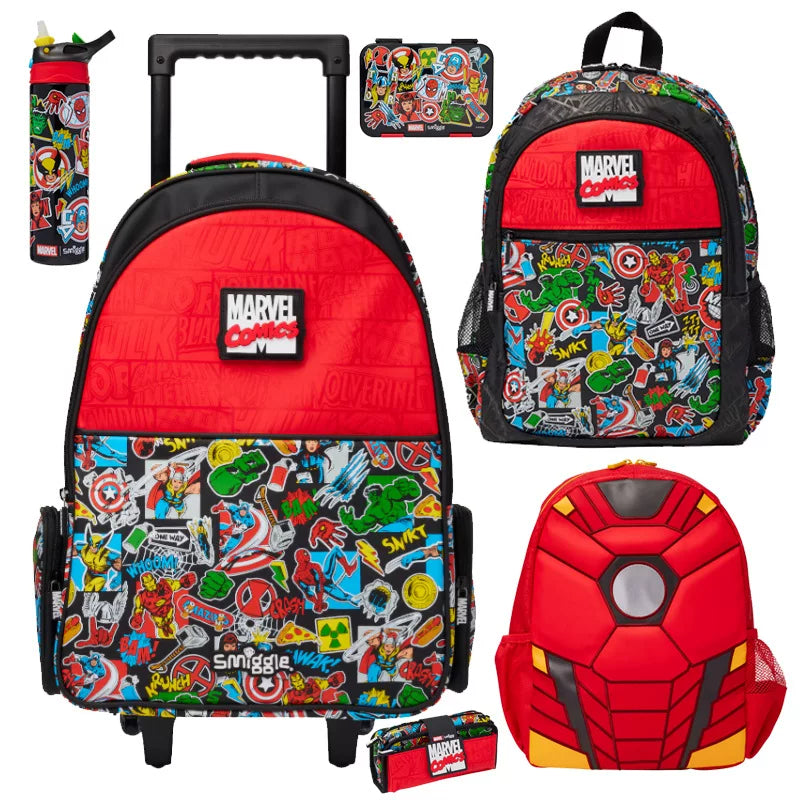 Smiggle Marvel WHOOM school bag and accessories combo main image