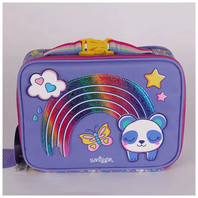 Smiggle Square Rainbow Cat Lunch Bag