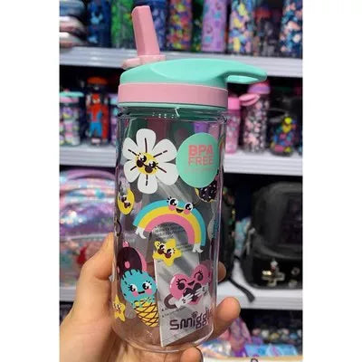 Smiggle White Sunflower Water Bottle 440ml