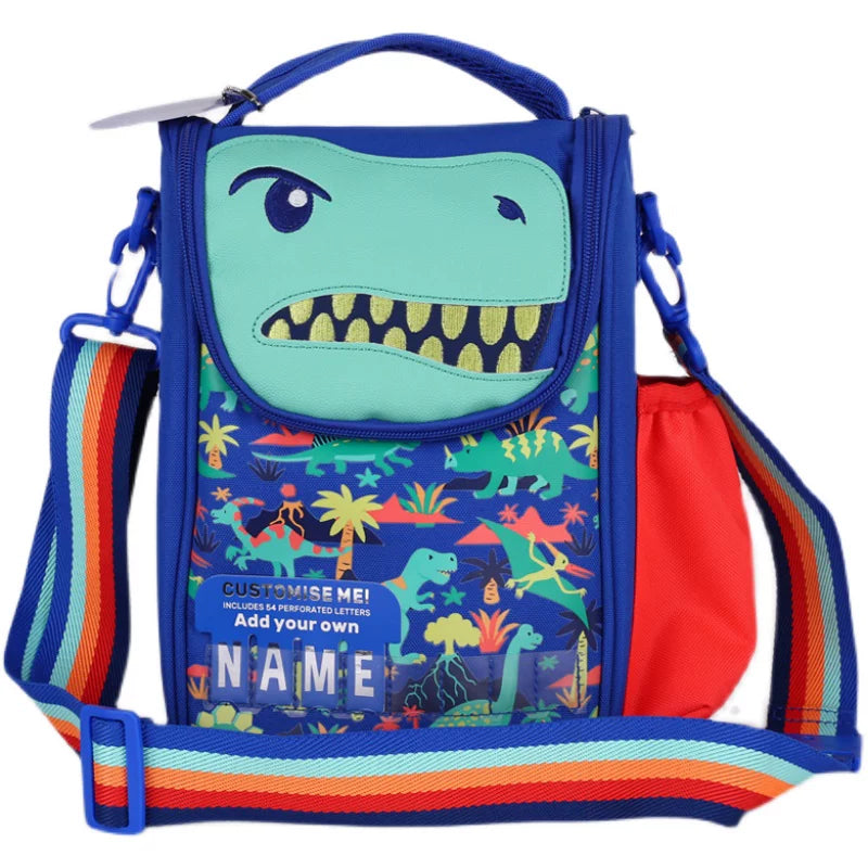 Smiggle Orange Dinosaur Crossbody Lunch Bag