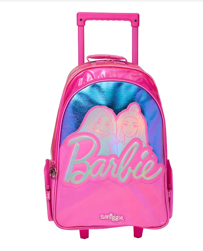 Kids Pre-order Trolley School Bag - Pink Barbie