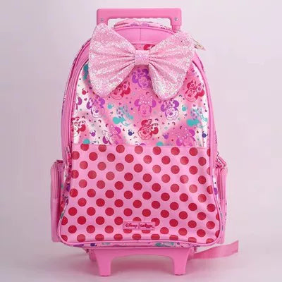 Kids Pre-order Trolley School Bag - Pink Minnie