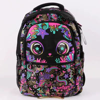 Smiggle Style Black Cat School Bag & Accessories - Black Cat Trolley School Bag - 45 x 32 cm