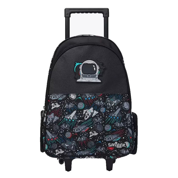 Kids Pre-order Trolley School Bag - Black Galaxy