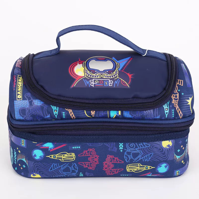 Smiggle Blue Space Robot Hand-Carry Lunch Bag