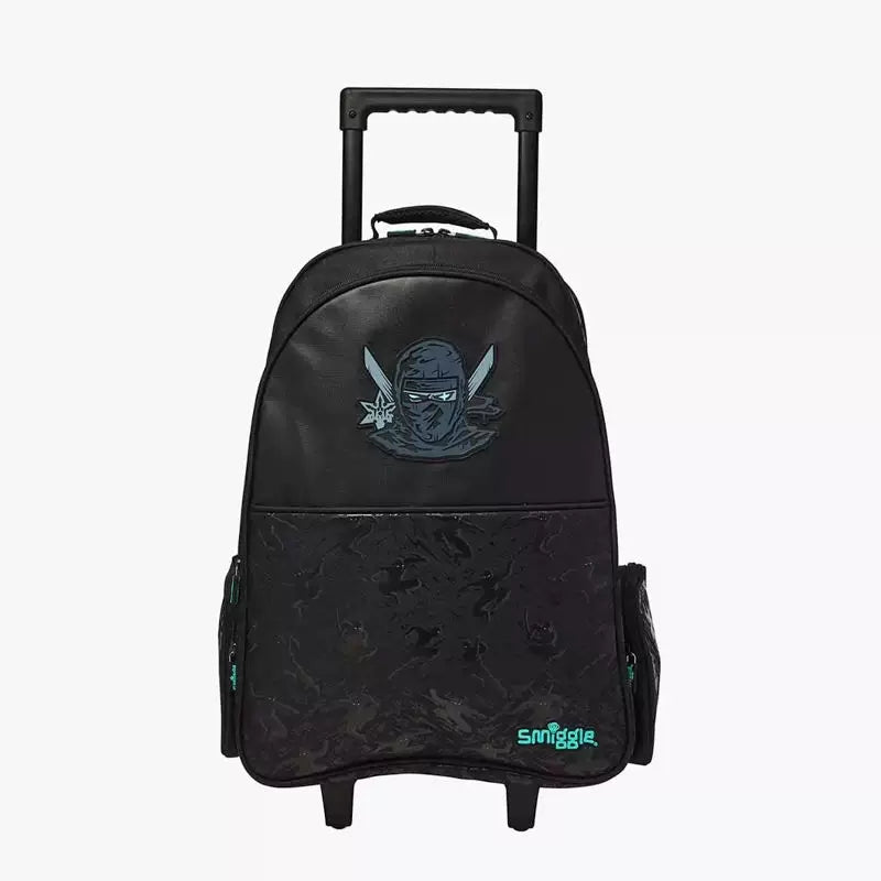 Kids Pre-order Trolley School Bag - Black Warrior