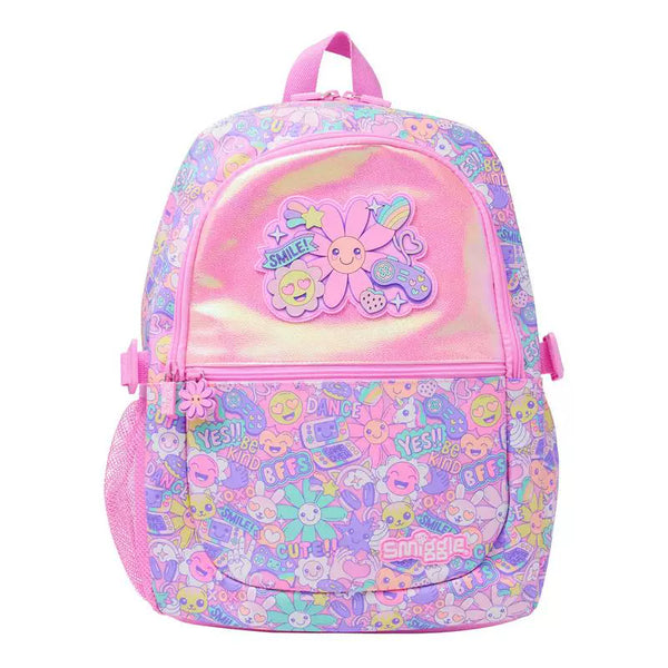 Kids Pre-order Large School Backpack - Pink New Sunflower