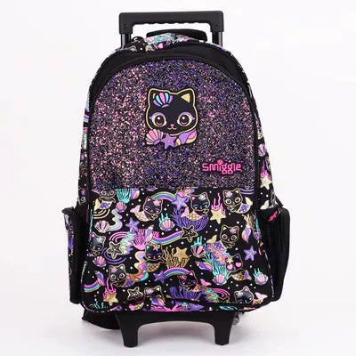 Kids Pre-order Trolley School Bag - Black Cat