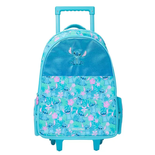 Kids Pre-order Trolley School Bag - Green Stitch