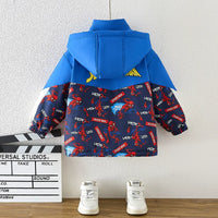 Boys fleece-lined hooded jacket