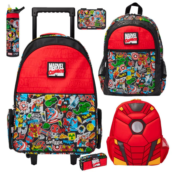 Smiggle Marvel WHOOM school bag and accessories combo main image