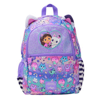 Smiggle Gabby's Dollhouse Purple Large Backpack - Front View