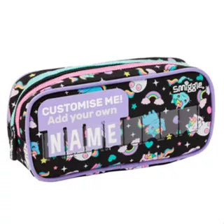 Smiggle Pointed-Ear Cat Translucent Name Card Pencil Case