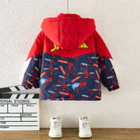 Boys fleece-lined hooded jacket