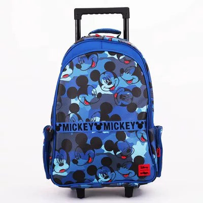 Kids Pre-order Trolley School Bag - Blue Mickey