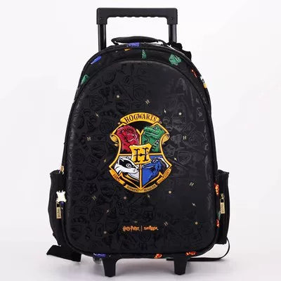 Kids Pre-order Trolley School Bag - Black Wizard