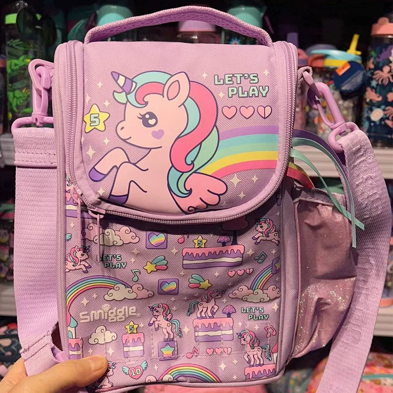 Smiggle Purple Music Pony Crossbody Lunch Bag