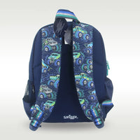 Smiggle Monster Truck Backpack - Back view