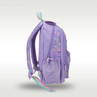 Smiggle Purple Backpack - Side view